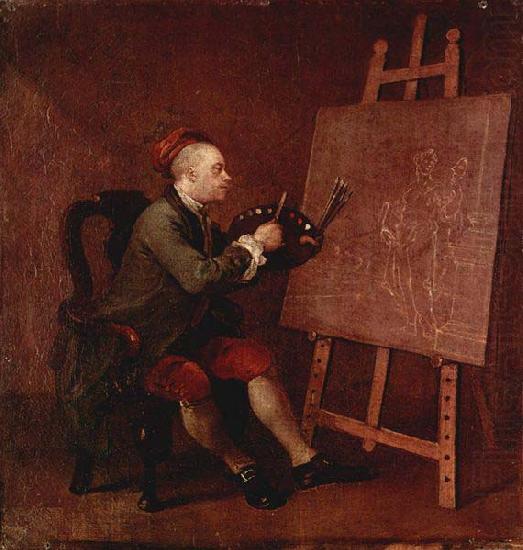 William Hogarth Hogarth Painting the Comic Muse china oil painting image